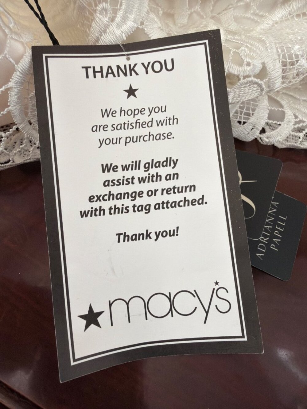 Adrianna Papell Ivory Lace Sleeveless Sheath Dress Illusion Neckline Size 10 NWT - Picture 16 of 16